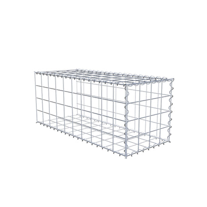 Opvokset gabion type 2 100 cm x 40 cm x 40 cm (L x H x D), maskestørrelse 10 cm x 10 cm, spiral