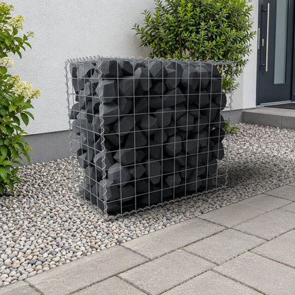 Gabion 100 cm x 90 cm x 50 cm (L x H x D), maskstorlek 10 cm x 10 cm, spiral