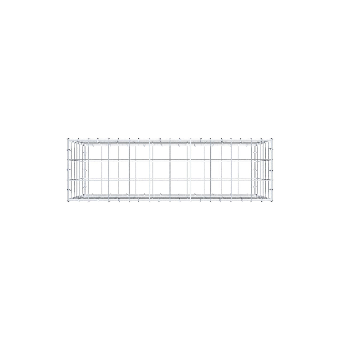 Gabione 100 cm x 60 cm x 30 cm (L x H x T), Maschenweite 10 cm x 10 cm, C-Ring