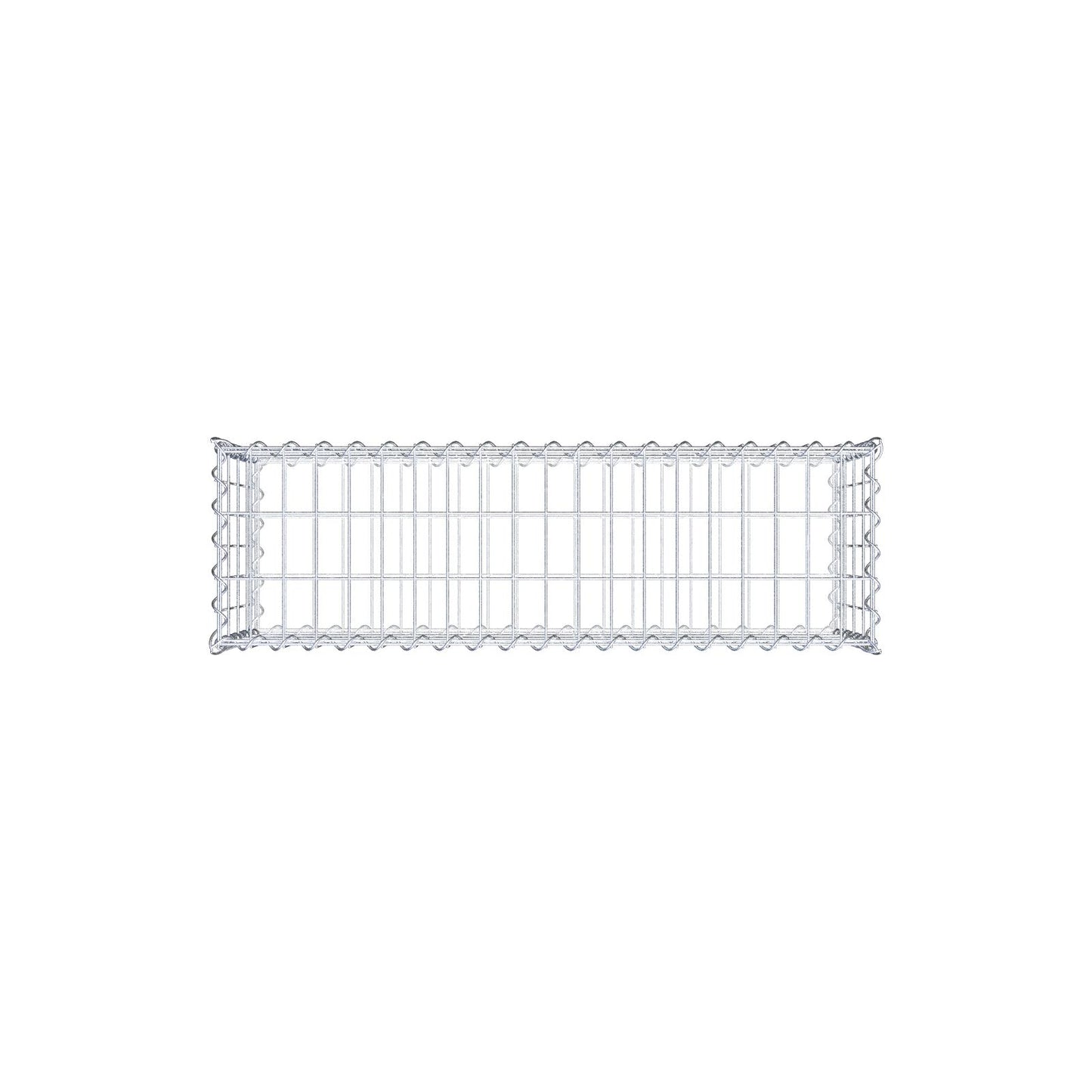 Juego de 2 gaviones de 100 cm x 40 cm x 30 cm (largo x alto x fondo), malla de 5 x 10 cm, en espiral