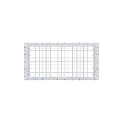 Gabion 100 cm x 50 cm x 50 cm (L x H x D), maskestørrelse 5 x 5 cm, spiralring