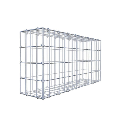 Gabion 80 cm x 40 cm x 20 cm (L x H x P), mailles 5 cm x 10 cm, anneau en C