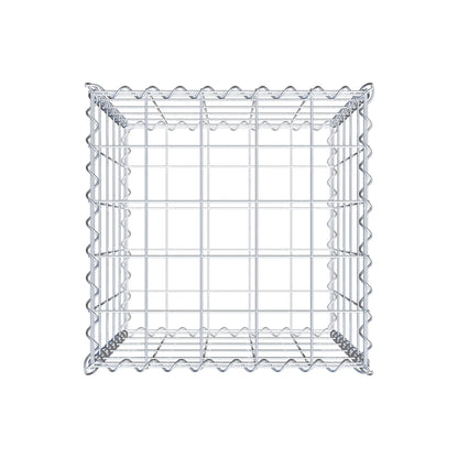 Gabione 50 cm x 50 cm x 50 cm (L x H x T), Maschenweite 10 cm x 10 cm, Spirale