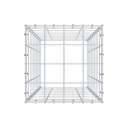 Monteret gabion type 3 80 cm x 40 cm x 40 cm (L x H x D), maskestørrelse 10 cm x 10 cm, C-ring