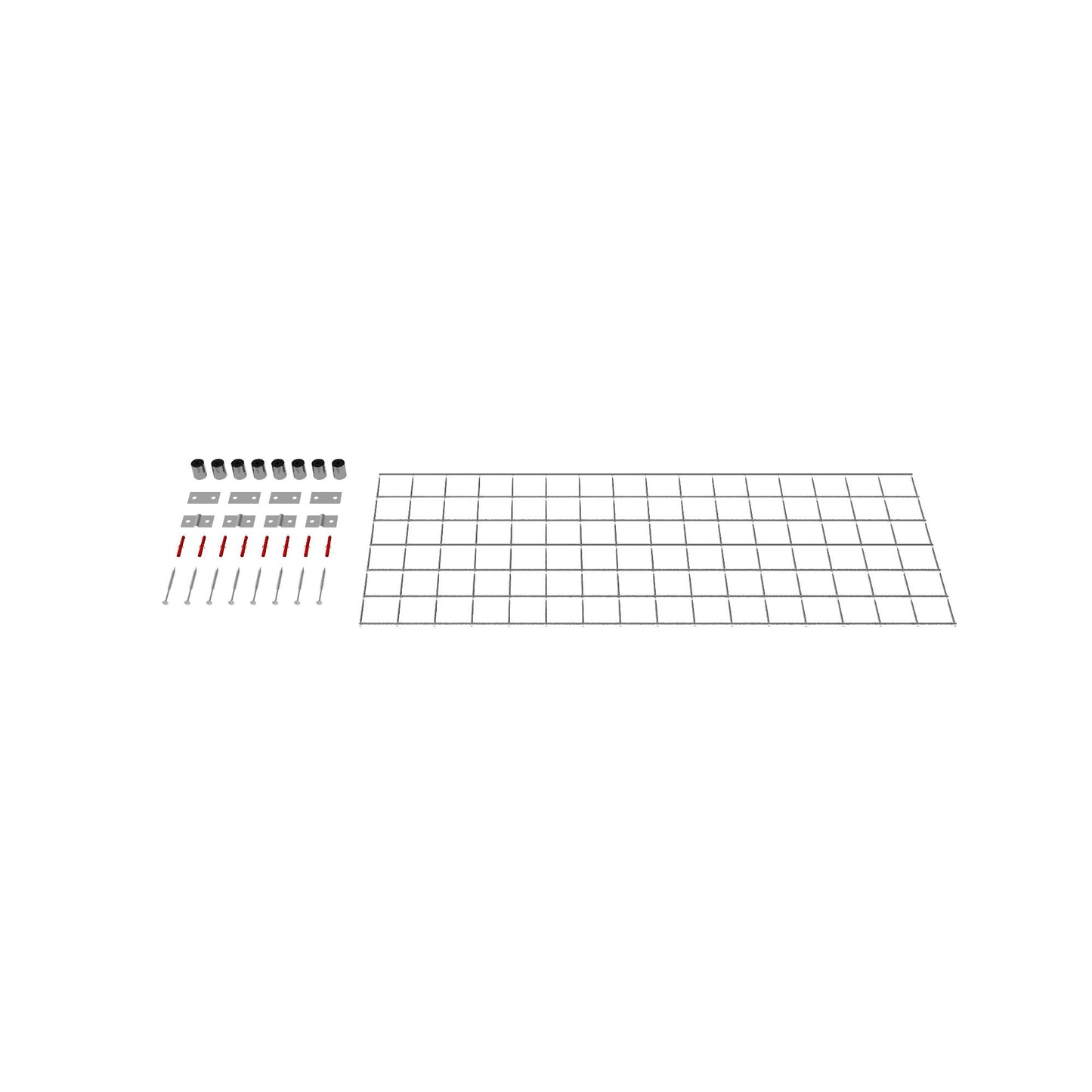 Dekorativt gitter / espalier (inklusive monteringsmateriale) maskestørrelse 5 x 5 cm