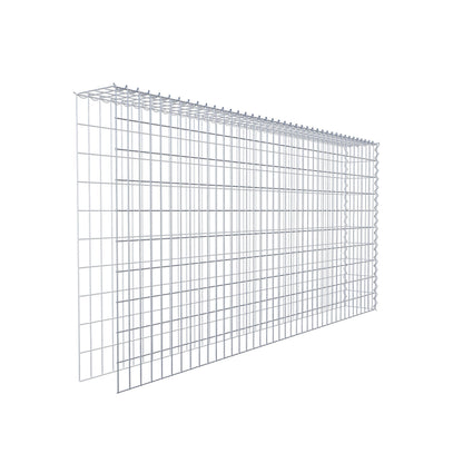 Extra gabion typ 4 200 cm x 100 cm x 20 cm (L x H x D), maskstorlek 5 cm x 10 cm, spiral