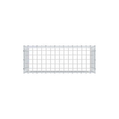 Monteret gabion type 3 80 cm x 40 cm x 30 cm (L x H x D), maskestørrelse 5 cm x 5 cm, C-ring