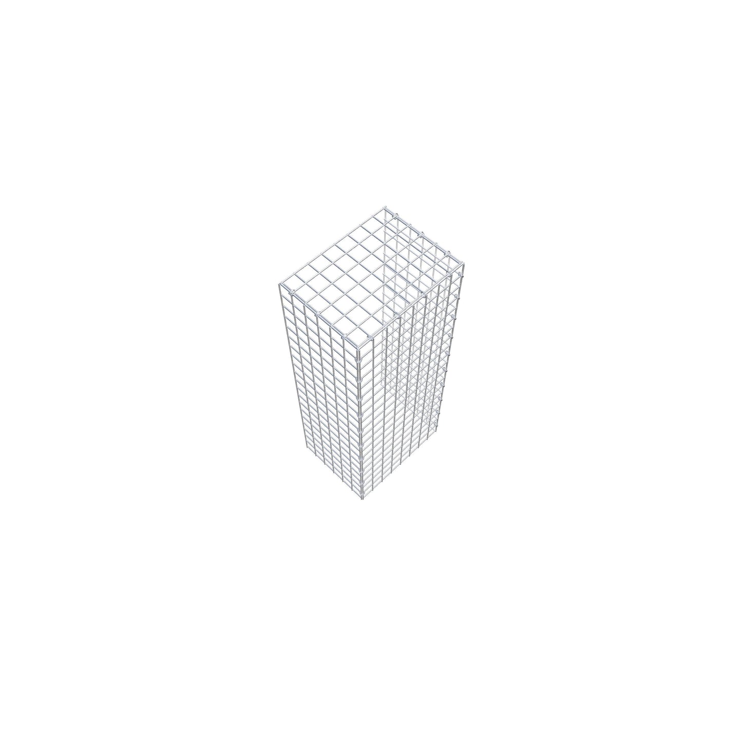 Typ 4 påbyggnadsgabion 100 cm x 30 cm x 40 cm (L x H x D), maskstorlek 5 cm x 5 cm, C-ring