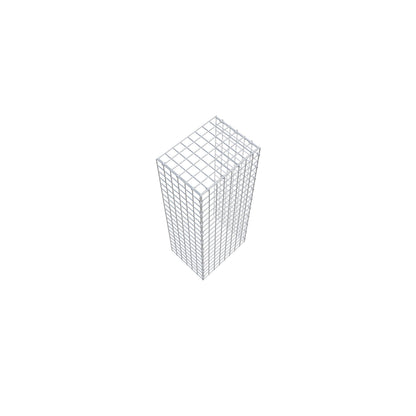 Typ 4 påbyggnadsgabion 100 cm x 30 cm x 40 cm (L x H x D), maskstorlek 5 cm x 5 cm, C-ring