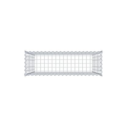 Anbaugabione Typ 3 100 cm x 100 cm x 30 cm (L x H x T), Maschenweite 5 cm x 10 cm, Spirale
