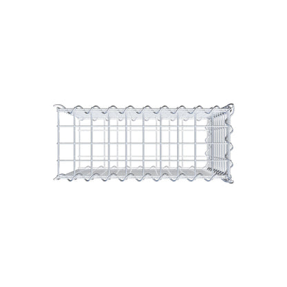 Anbaugabione Typ 2 50 cm x 50 cm x 20 cm (L x H x T), Maschenweite 5 cm x 5 cm, Spirale