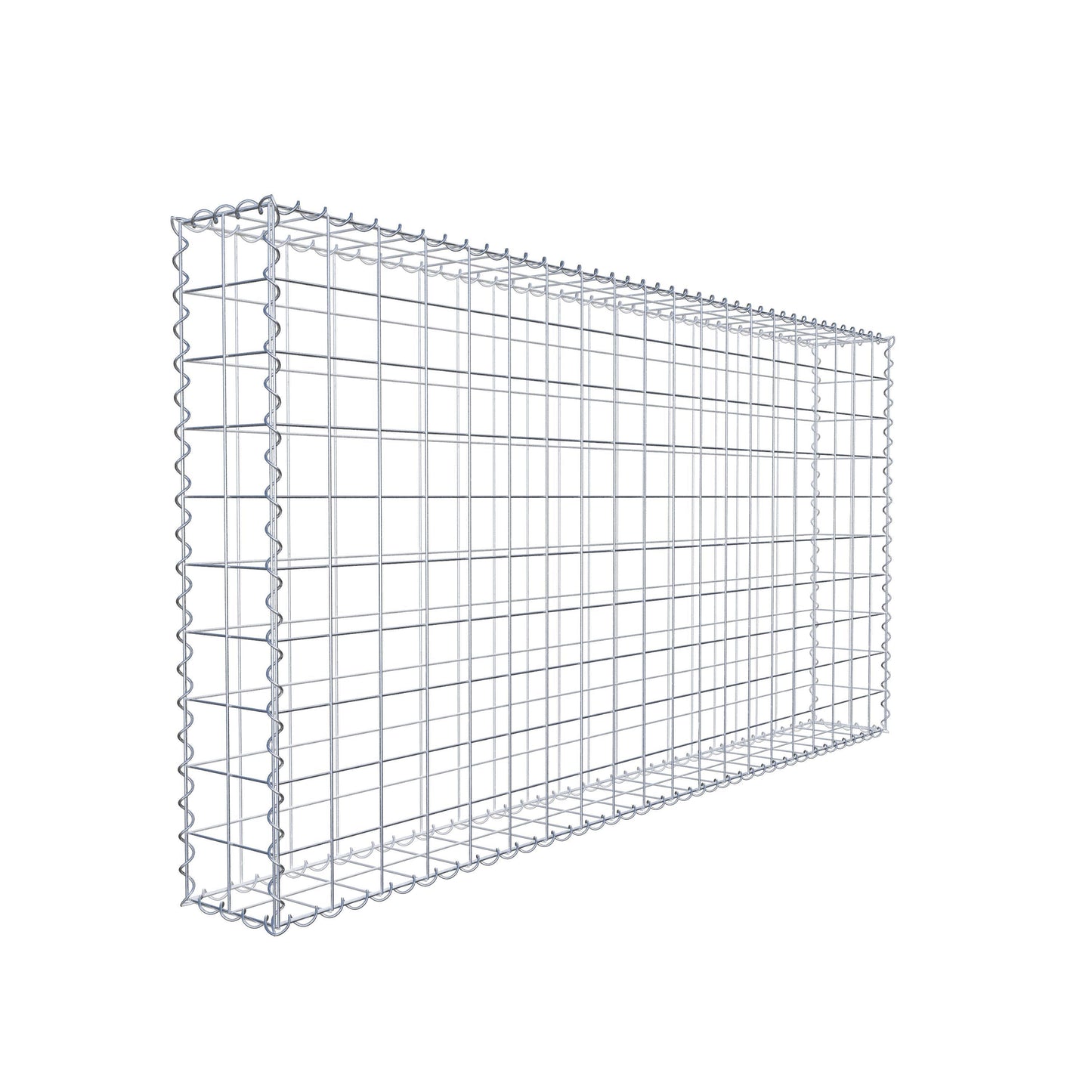 Gabion 200 cm x 100 cm x 20 cm (L x H x D), maskestørrelse 10 cm x 10 cm, spiral