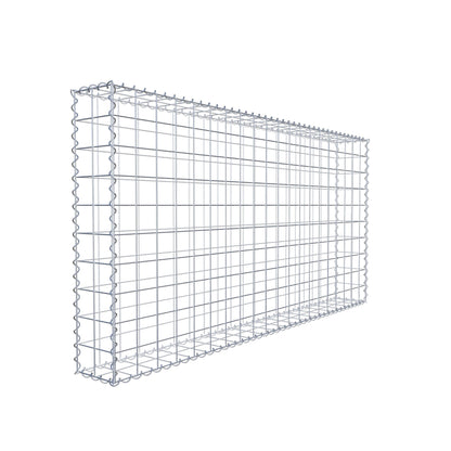 Gabion 200 cm x 100 cm x 20 cm (L x H x D), maskestørrelse 10 cm x 10 cm, spiral