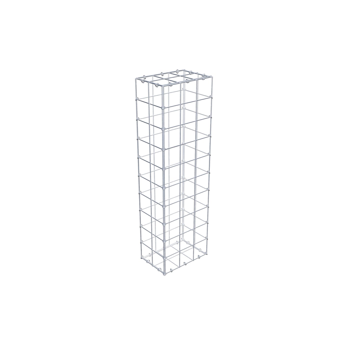 Gabione 100 cm x 20 cm x 30 cm (L x H x T), Maschenweite 10 cm x 10 cm, C-Ring
