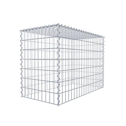 Anbaugabione Typ 3 100 cm x 70 cm x 50 cm (L x H x T), Maschenweite 5 cm x 10 cm, Spirale