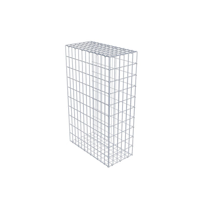 Fourche rapportée type 2 100 cm x 60 cm x 30 cm, mailles 5 cm x 10 cm, anneau en C