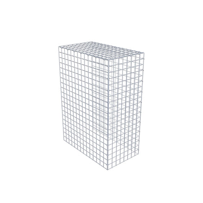 Mounted gabion type 4 100 cm x 70 cm x 40 cm (L x H x D), mesh size 5 cm x 5 cm, C-ring