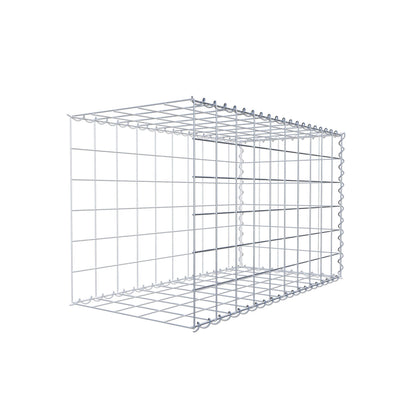 Opvokset gabion type 2 100 cm x 60 cm x 50 cm (L x H x D), maskestørrelse 10 cm x 10 cm, spiral