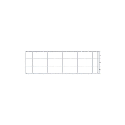 Typ 4 påbyggnadsgabion 100 cm x 20 cm x 30 cm (L x H x D), maskstorlek 10 cm x 10 cm, C-ring