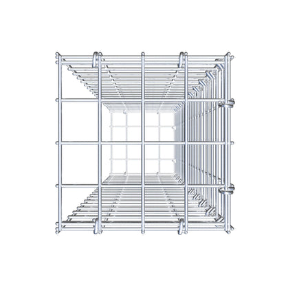 Mounted gabion type 2 100 cm x 20 cm x 20 cm (L x H x D), mesh size 5 cm x 5 cm, C-ring