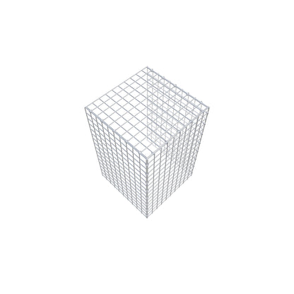 Monteret gabion type 4 80 cm x 50 cm x 50 cm (L x H x D), maskestørrelse 5 cm x 5 cm, C-ring