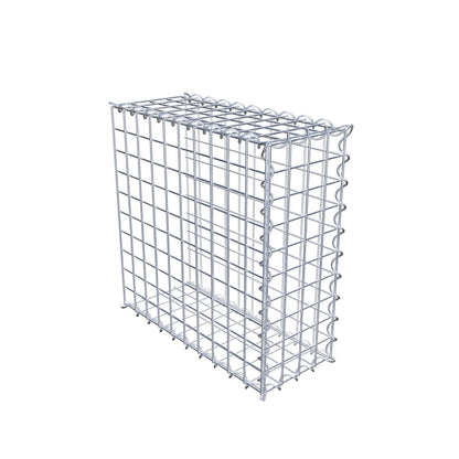Anbaugabione Typ 2 50 cm x 50 cm x 20 cm (L x H x T), Maschenweite 5 cm x 5 cm, Spirale