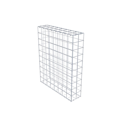 Gabione 100 cm x 80 cm x 20 cm (L x H x T), Maschenweite 10 cm x 10 cm, C-Ring