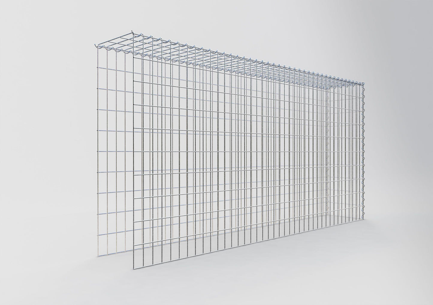 Opvokset gabion type 4 200 cm x 100 cm x 30 cm (L x H x D), maskestørrelse 5 cm x 10 cm, spiral