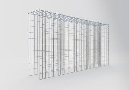Opvokset gabion type 4 200 cm x 100 cm x 30 cm (L x H x D), maskestørrelse 5 cm x 10 cm, spiral