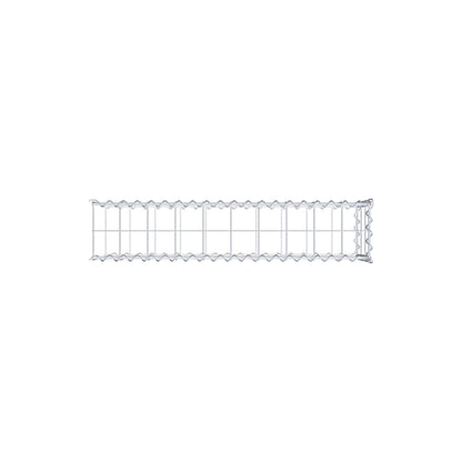 Gabion rapporté type 2 100 cm x 30 cm x 20 cm (L x H x P), mailles 10 cm x 10 cm, spirale