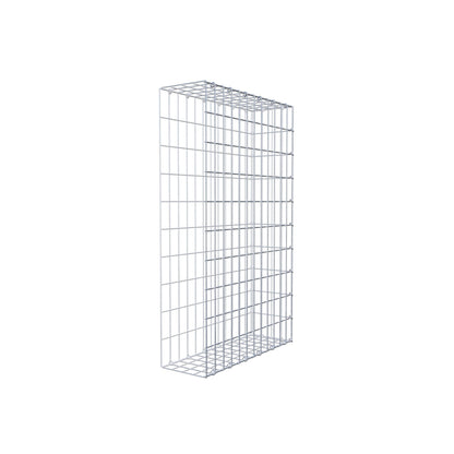 Opzetpaal type 2 100 cm x 60 cm x 20 cm, maaswijdte 5 cm x 10 cm, C-ring