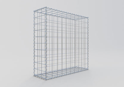 Gavión 100 cm x 100 cm x 30 cm (largo x alto x fondo), malla 10 cm x 10 cm, en espiral