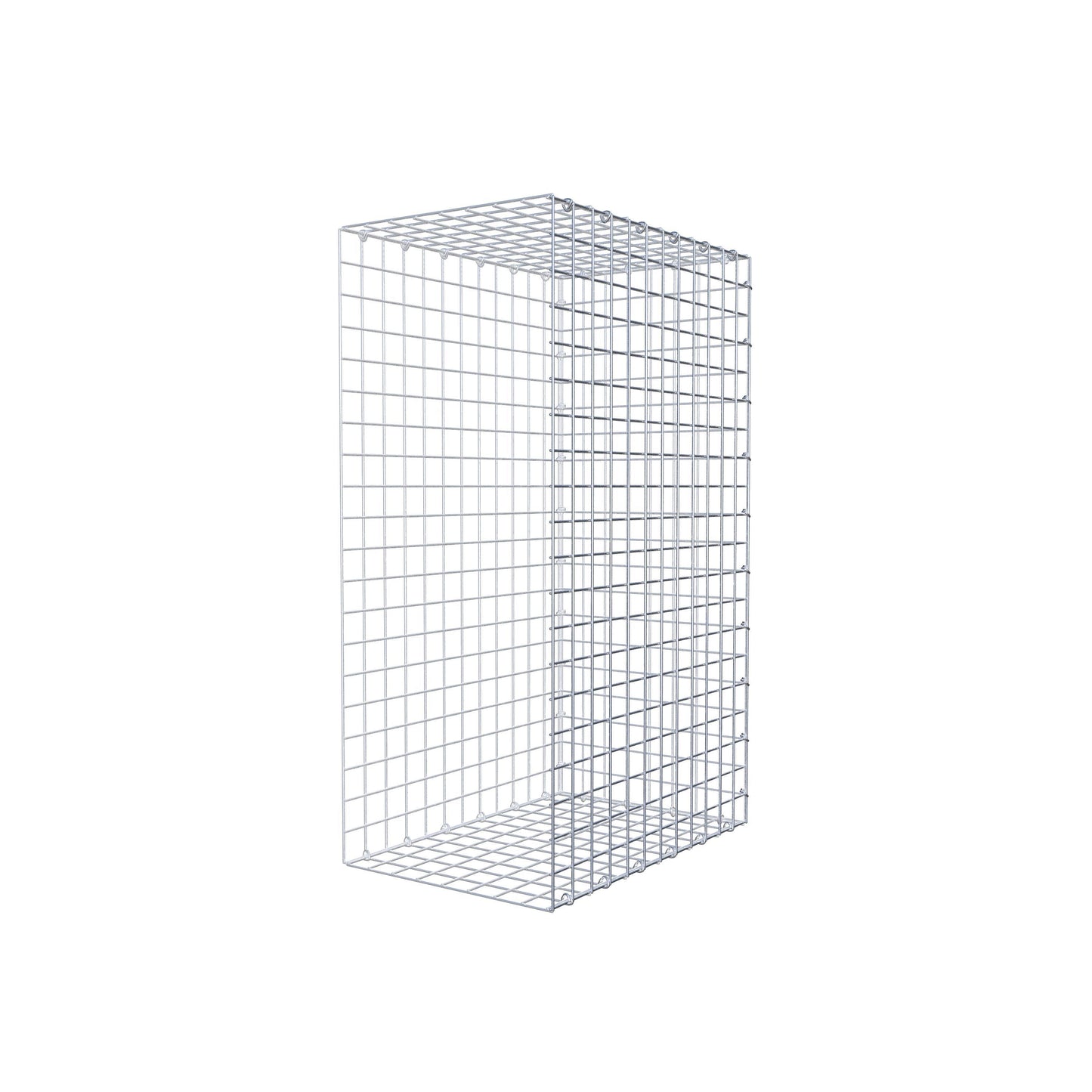 Mounted gabion type 2 100 cm x 60 cm x 40 cm (L x H x D), mesh size 5 cm x 5 cm, C-ring