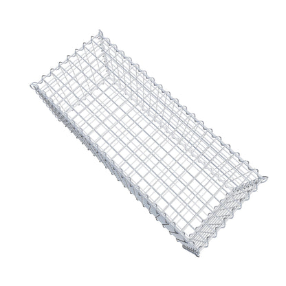 Sats med 2 gabioner 100 cm x 40 cm x 40 cm (L x H x D), maskstorlek 5 x 5 cm, spiral