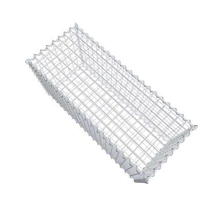 Gabbione 100 cm x 50 cm x 40 cm (L x H x P), maglia 5 cm x 5 cm, spirale