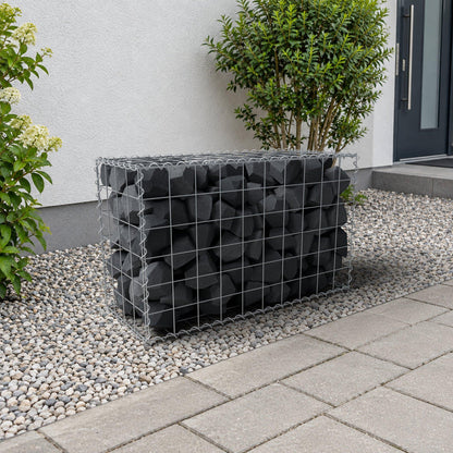 Gabion 100 cm x 60 cm x 40 cm (L x H x P), mailles 10 cm x 10 cm, spirale
