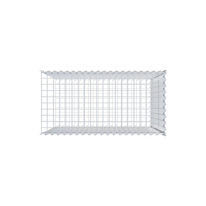 Gabion rapporté type 2 100 cm x 90 cm x 50 cm (L x H x P), mailles 5 cm x 5 cm, spirale
