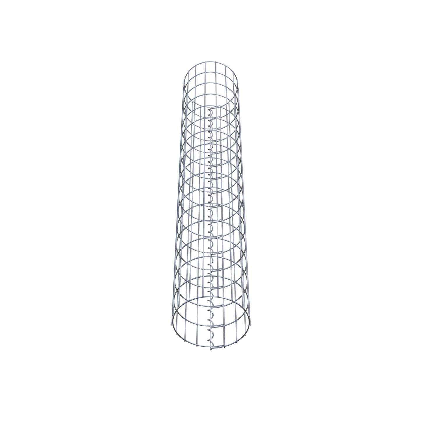 Coluna de gabião redonda 27 cm de diâmetro, 160 cm de altura, malhagem 5 cm x 10 cm