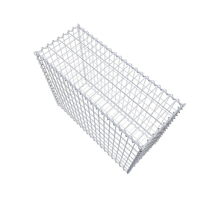 Gabion 100 cm x 80 cm x 40 cm (L x H x D), maskstorlek 5 cm x 10 cm, spiral