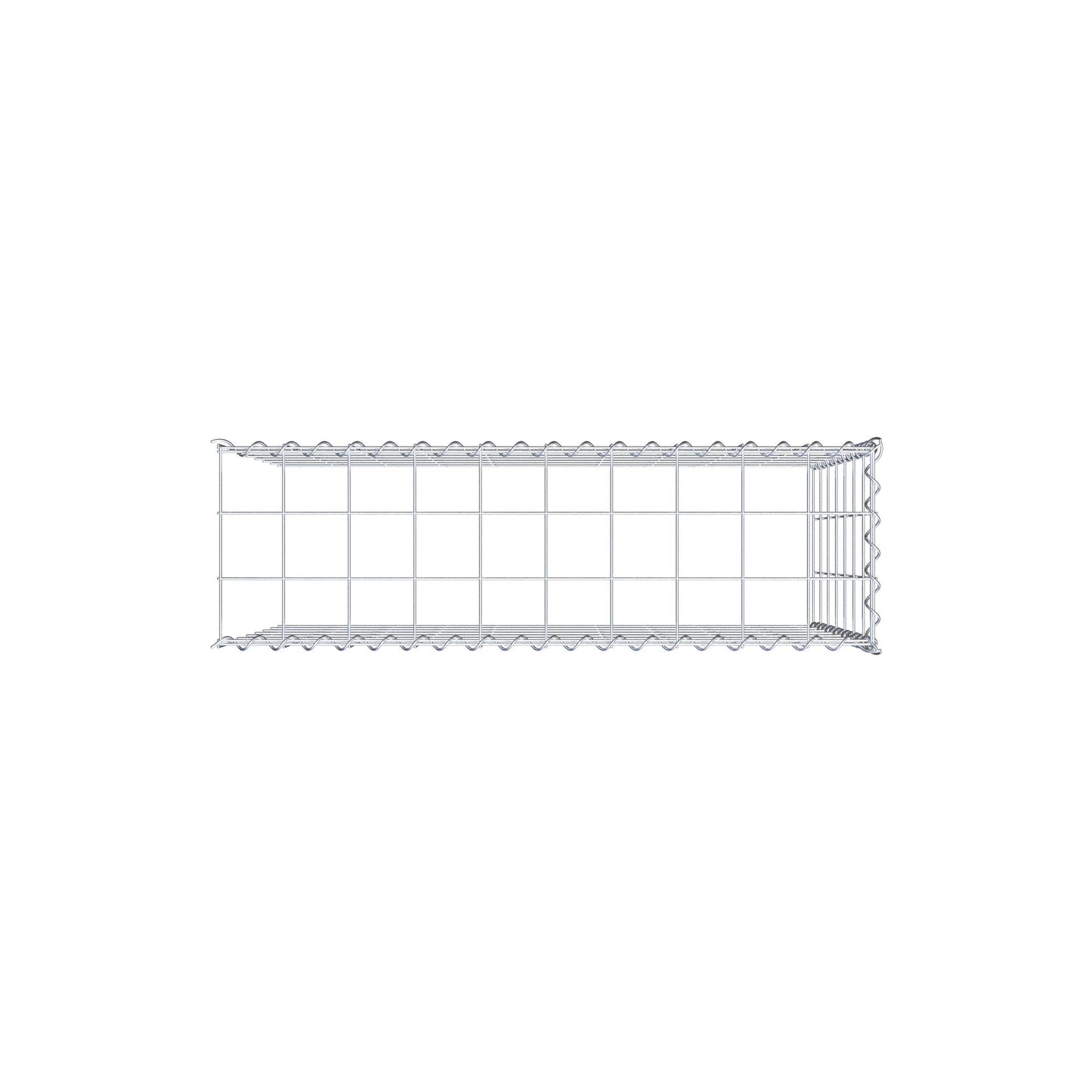 Gabbione aggiuntivo tipo 4 100 cm x 70 cm x 30 cm (L x H x P), maglia 10 cm x 10 cm, spirale
