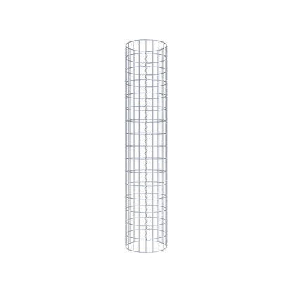 Colonne de gabion ronde 32 cm de diamètre, 160 cm de hauteur, maille 5 cm x 10 cm