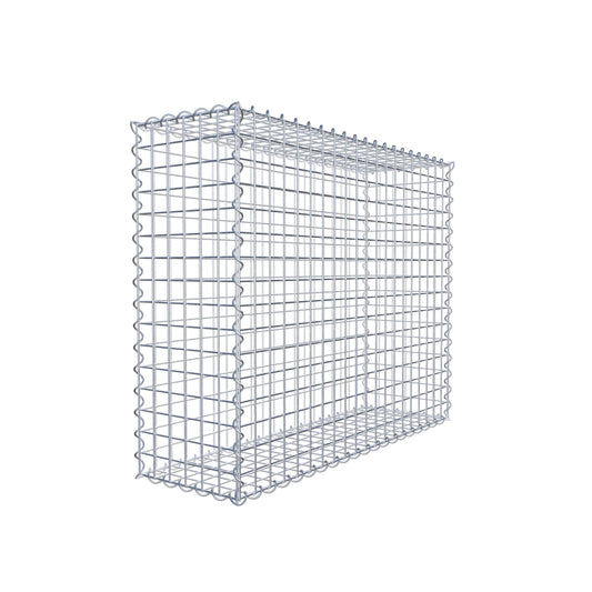 Gabione 100 cm x 80 cm x 30 cm (L x H x T), Maschenweite 5 cm x 5 cm, Spirale