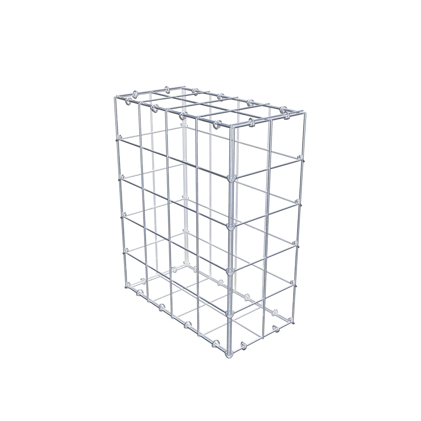 Gabião 50 cm x 40 cm x 20 cm (C x A x P), malhagem 10 cm x 10 cm, anel C