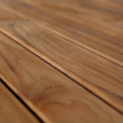 Bois TEAK pour banc 4 pièces découpées 115 x 9 x 2 cm