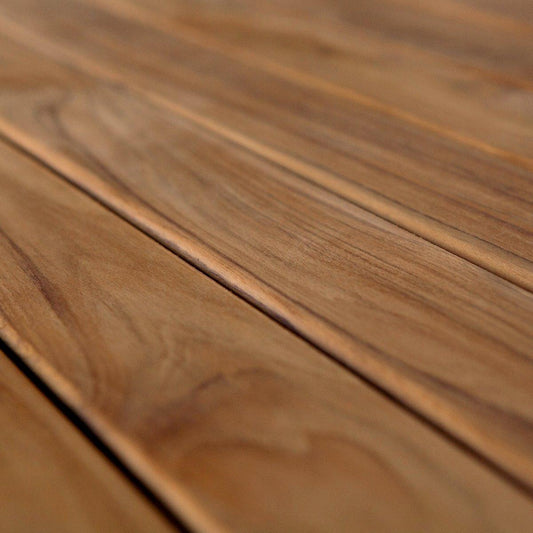 Hout TEAK voor bank 4 blanks 115 x 9 x 2 cm