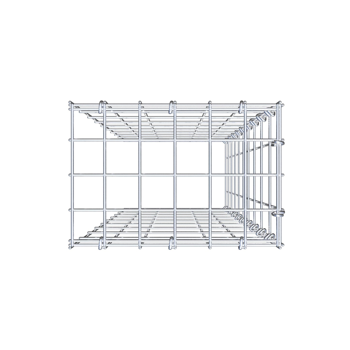 Gabião Tipo 4 100 cm x 30 cm x 20 cm (C x A x P), malhagem 5 cm x 10 cm, anel C
