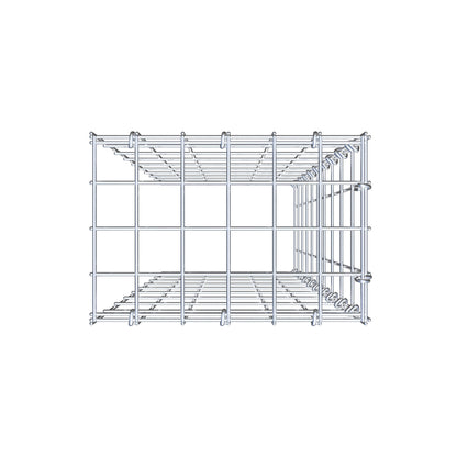 Gabião Tipo 4 100 cm x 30 cm x 20 cm (C x A x P), malhagem 5 cm x 10 cm, anel C