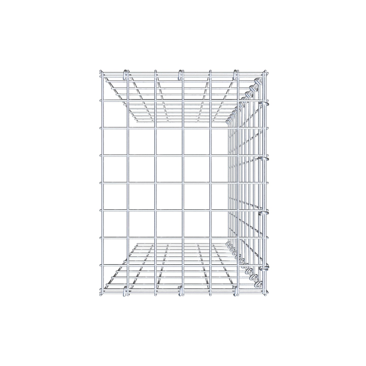 Gavión complementario de tipo 4 100 cm x 30 cm x 40 cm (L x A x P), malla 5 cm x 10 cm, anillo en C