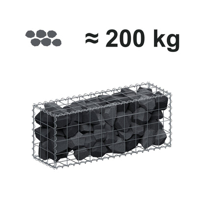 Gabion 100 cm x 40 cm x 30 cm (L x H x P), mailles 10 cm x 10 cm, spirale