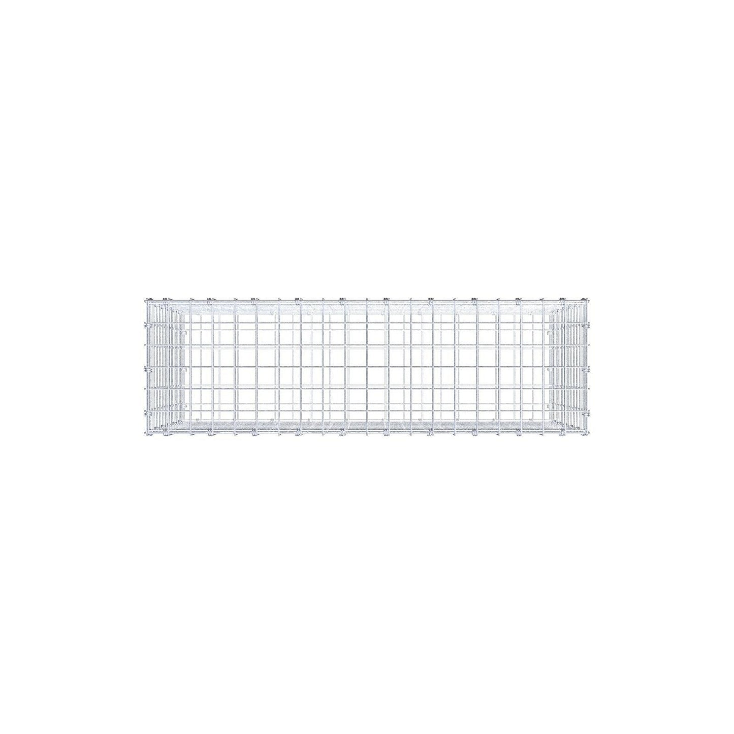 Gabião 100 cm x 60 cm x 30 cm (C x A x P), malhagem 5 x 5 cm, anel espiral